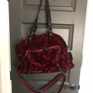 Velvet tote bag